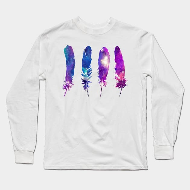 feathers Long Sleeve T-Shirt by BekimART